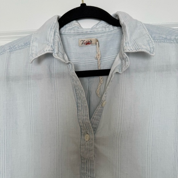 Faherty striped Dress Shift Tunic Organic Cotton Size Small - Picture 3 of 9